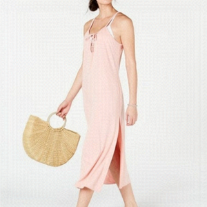 NWT Miken Lace-Up Swim Cover-up Dress